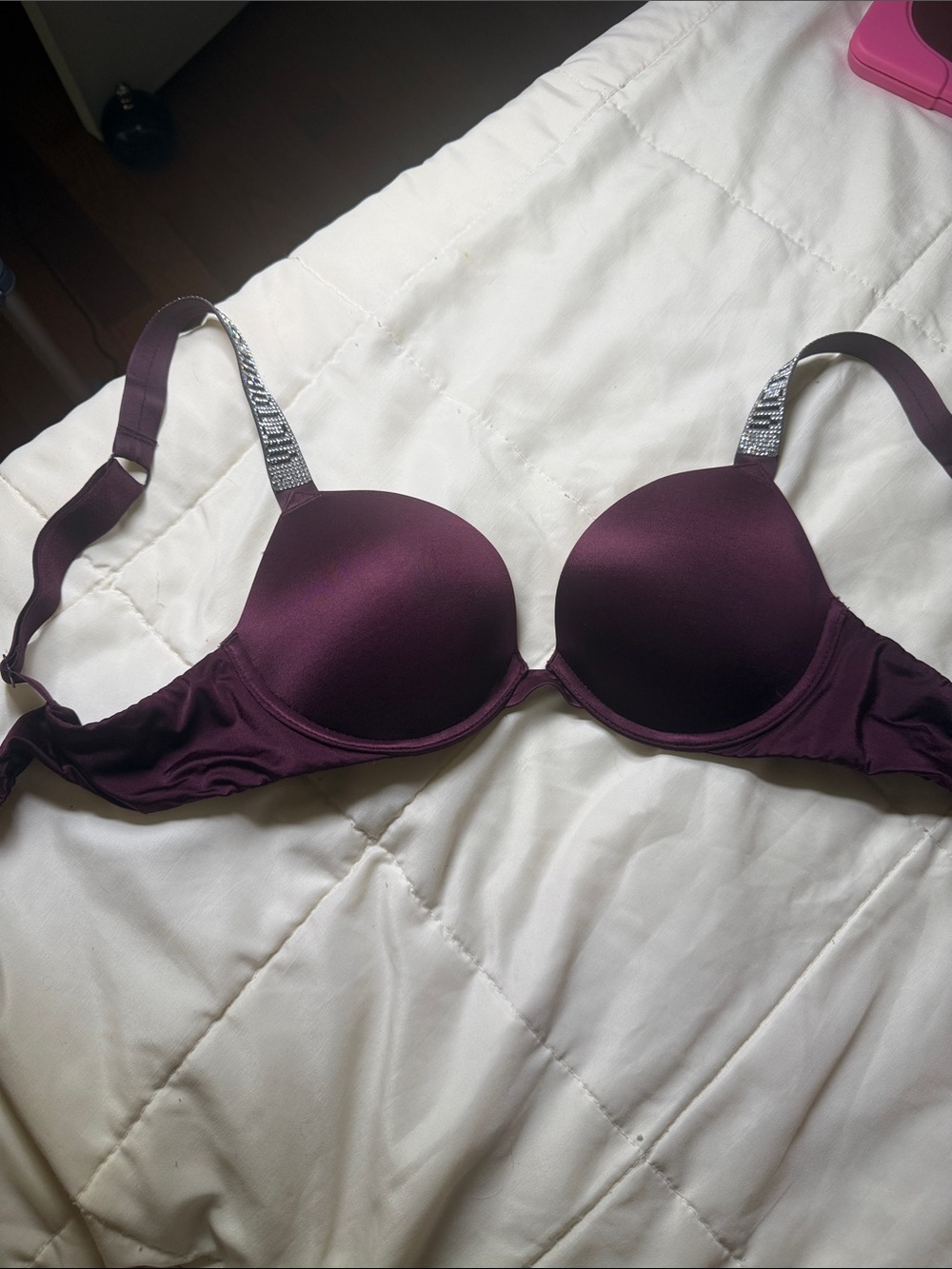 Plunge T-Shirt Bra in Deep Plum